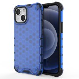 Hurtel Honeycomb tok ütésálló telefontok TPU Bumper iPhone 13 mini kék