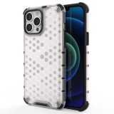 Hurtel Honeycomb tok ütésálló telefontok TPU Bumper iPhone 13 Pro Max átlátszó