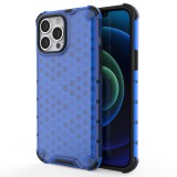 Hurtel Honeycomb tok ütésálló telefontok TPU Bumper iPhone 13 Pro Max kék