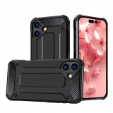 Hurtel Hybrid Armor tok iPhone 16e - fekete