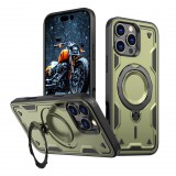 Hurtel Hybrid Armor Trendy MagSafe-kompatibilis tok iPhone 16 Pro Max - zöld