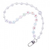 Hurtel Lanyard for keys, pendant, string beads, pattern 4