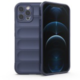 Hurtel Magic Shield tok iPhone 12 Pro Max rugalmas páncélozott sötétkék borításhoz