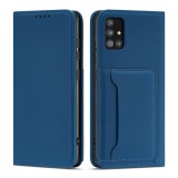 Hurtel Magnet Card Case tok Xiaomi Redmi Note 11 Pro tok kártya tárca kártya tartó kék