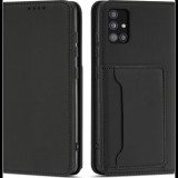 Hurtel Magnet Card Case Tok Xiaomi Redmi Note 11 Pro Tok Pénztárca Kártyatartó Fekete (9145576251225)