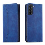 Hurtel Magnet Fancy Case Samsung Galaxy S23+ mágneses flipes tok pénztárcával, állvánnyal, kék