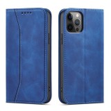 Hurtel Magnet Fancy Case tok iPhone 12 Pro Max tok kártya tárca kártya állvány kék