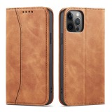 Hurtel Magnet Fancy Case tok iPhone 12 Pro Max tok pénztárca kártyatartó barna