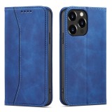 Hurtel Magnet Fancy Case tok iPhone 14 flip cover pénztárca állvány kék