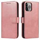 Hurtel Magnet tok elegáns flipes kihajtható tok kitámasztóval iPhone 13 Pro Max pink
