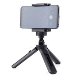 Hurtel Mini Tripod with phone holder mount selfie stick camera GoPro holder black