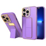 Hurtel New Kickstand tok iPhone 12 iPhone 12 lila állvánnyal