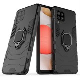 Hurtel Ring Armor tok kitámasztható Kemény tok Samsung Galaxy A42 5G fekete