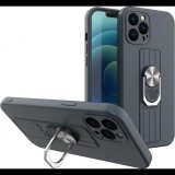 Hurtel Ring Tok Szilikon Tok iPhone 12 Pro Sötétkékhez (9145576214374)