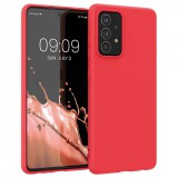 Hurtel Silicone Case Soft Flexible Rubber Cover for Samsung Galaxy A22 4G red