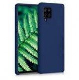 Hurtel Silicone Case Soft Flexible Rubber Cover for Samsung Galaxy A42 5G blue