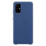 Hurtel Silicone Case Soft Flexible Rubber Cover for Samsung Galaxy A72 4G dark blue