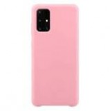 Hurtel Silicone Case Soft Flexible Rubber Cover for Samsung Galaxy A72 4G pink