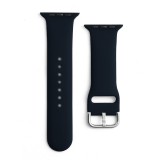 Hurtel Silicone Strap APS Silicone Watch Band 8/7/6/5/4/3/2 / SE (41/40 / 38mm) Strap Watchband Black