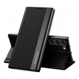 Hurtel Sleep Case Pro case for Samsung Galaxy S23+ with flip stand black