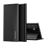Hurtel Sleep Case Pro Case SAMSUNG Galaxy A24 4G készülékhez flipes állvánnyal fekete tok