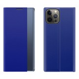 Hurtel SLEEP tok flipes kihajtható tok az Smart Window iPhone 13 Pro Blue