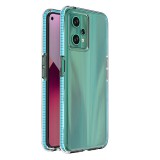 Hurtel Spring Case Realme 9 Pro szilikon tok kerettel világoskék színben