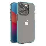 Hurtel Spring Case tok iPhone 14 Pro szilikon tok kerettel világoskék színben
