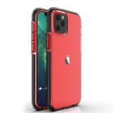 Hurtel Spring tok átlátszó TPU gél védőtok színes tok iPhone 13 Pro fekete