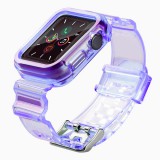 Hurtel Strap Light Set replacement band strap case for Watch 6 40mm / Watch 5 40mm / Watch 4 40mm / Watch SE 40mm purple