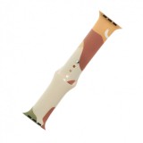 Hurtel Strap Moro Band For Apple Watch Ultra / 8/7/6 / SE / 5/4/3/2 (49mm / 45mm / 44mm / 42mm) Silicone Strap Watch Bracelet Pattern 1