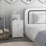 Hurtnet HÖGLER ELEGANCE Moduláris Push-Fit nyitott éjjeliszekrény, fehér 73 x 39 cm