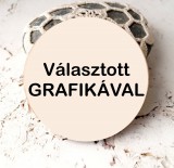 Hűtőmágnes köszönetajándék egyedi mintával kör FA alapú