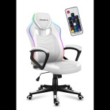 Huzaro Fotel Force 2.5 RGB LED Gamer szék távirányítóval - Fehér (HZ-FORCE 2.5 RGB WHITE MESH)