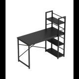 Huzaro Mark Adler Leader 4.0 Irodai Iróasztal polcokkal 120 x 60 x 75 cm - Fekete (MA-LEADER 4.0 BLACK)