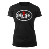 Hardcore gym (fekete női póló)