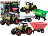 Három Traktor Levehető Pótkocsikkal-Hang és Fényeffektusokkal-Kürttel