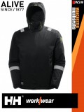 Helly Hansen MANCHESTER BLACK prémium technikai férfi bélelt vízálló kabát - munkaruha