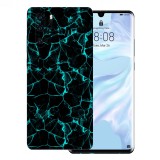 Huawei P30 Pro - Kék füstcsíkos fólia