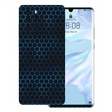 Huawei P30 Pro - Kék méhsejt fólia