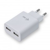 i-tec Dual USB hálózati töltő adapter (CHARGER2A4W) (CHARGER2A4W) - Töltők