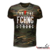 I am the FCKNG strong - terepmintás póló (Csak XXL-es méretben rendelhető)