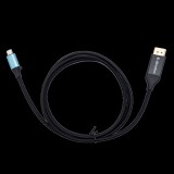 i-tec C31CBLDP8KBIDIR video átalakító kábel 1,5 M DisplayPort USB C-típus Fekete (C31CBLDP8KBIDIR)