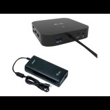 i-tec C31DUALDPDOCKPD100W dokkoló állomás és port replikátor Vezetékes USB 3.2 Gen 1 (3.1 Gen 1) Type-C Fekete (C31DUALDPDOCKPD100W)