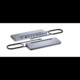 i-tec C31FLAT2PDPRO dokkoló állomás és port replikátor Vezetékes USB 3.2 Gen 1 (3.1 Gen 1) Type-C Ezüst (C31FLAT2PDPRO)