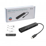 i-tec C31TRAVELEASYDOCKPD dokkoló állomás és port replikátor Vezetékes USB 3.2 Gen 1 (3.1 Gen 1) Type-C Fekete (C31TRAVELEASYDOCKPD)