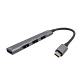 i-tec Metal C31HUBMETALMINI4 hálózati csatlakozó USB 3.2 Gen 1 (3.1 Gen 1) Type-C Fémes (C31HUBMETALMINI4)