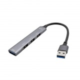 i-tec Metal U3HUBMETALMINI4 hálózati csatlakozó USB 3.2 Gen 1 (3.1 Gen 1) Type-A Fémes (U3HUBMETALMINI4)