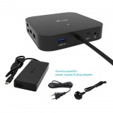 I-TEC USB-C HDMI DP Docking Station with Power Delivery 100 W + i-tec Universal Charger 100 W C31HDMIDPDOCKPD100
