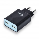 I-TEC USB Power Charger 2 Port 2.4A Black CHARGER2A4B